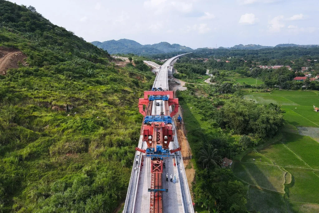 The construction of a BRI-funded railway in Purwakarta, Indonesia [Getty Images]