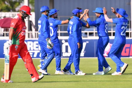 Afghanistan A Cricket Team wins the Tri-Nation Tournament in Oman, declared champions after rain cancels the final match.