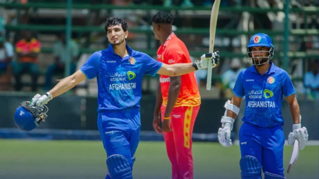 Afghanistan secures a historic 232-run victory over Zimbabwe in the 2nd ODI, powered by Sediqullah Atal's century and fierce bowling [Image via India TV News}