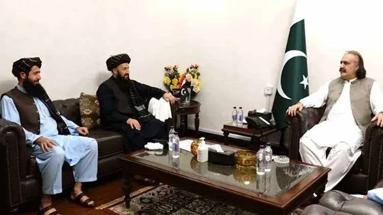 KP CM Ali Amin Gandapur confirms a green light from the establishment for talks with Afghanistan’s interim govt (AIG) on security. [Image via The Nation]