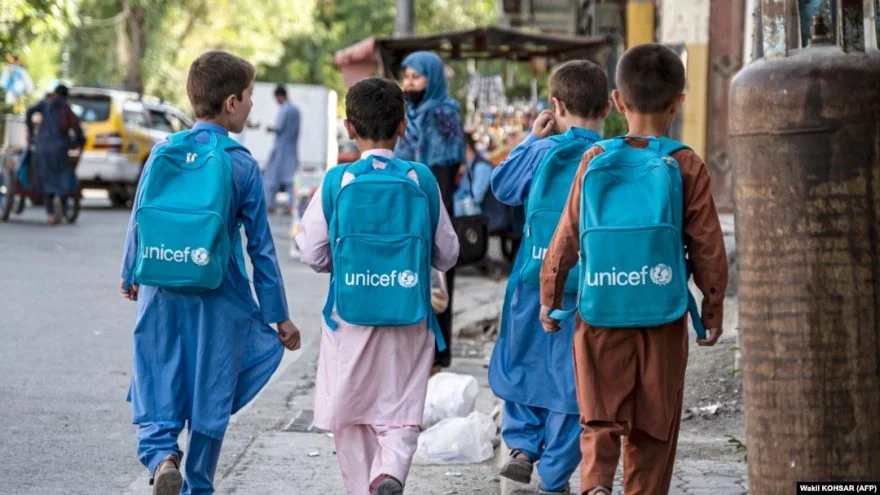 UNICEF distributed 3.5 Million educational materials in Afghanistan, aiding Afghan students amid an ongoing education crisis. [Image via Khaama Press]